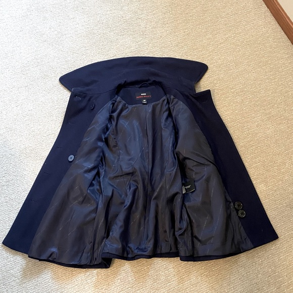 Miss Sixty Wool PeaCoat. Excellent condition. Navy Size M. Nonsmoking home. - Picture 3 of 10